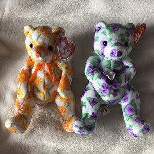 2 Beanie Babies Shasta and Corsage